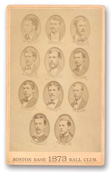 1873 Boston Red Stockings CDV